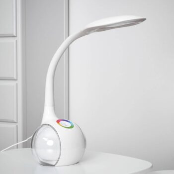Flexibilná stolová LED lampa Paula, biela