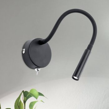 Flexibilné nástenné LED svietidlo Colin v čiernej