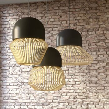 Forestier Anemos M závesná lampa 39 cm tmavosivá