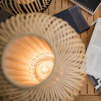 Forestier Bamboo Light M stolná lampa 39 cm biela