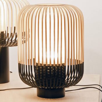 Forestier Bamboo Light M stolná lampa 39 cm čierna