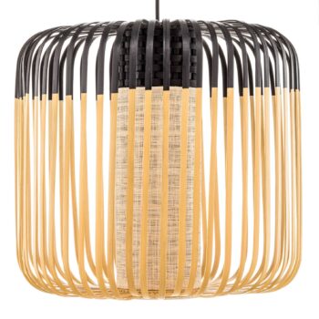 Forestier Bamboo Light M závesná lampa 45cm čierna