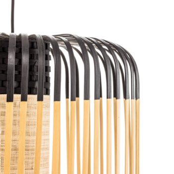 Forestier Bamboo Light M závesná lampa 45cm čierna
