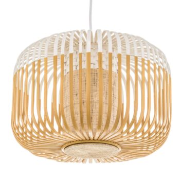 Forestier Bamboo Light S závesná lampa 35 cm biela
