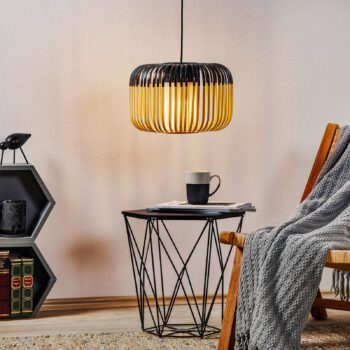 Forestier Bamboo Light S závesná lampa 35cm čierna
