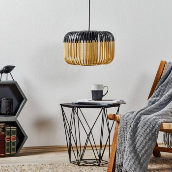 Forestier Bamboo Light S závesná lampa 35cm čierna