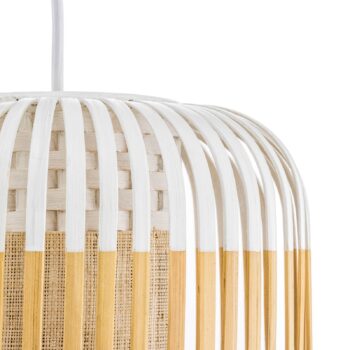 Forestier Bamboo Light XS závesná lampa 27cm biela