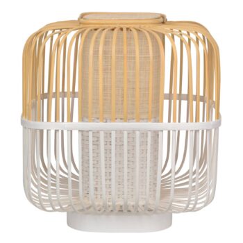 Forestier Bamboo Square M stolná lampa v bielej