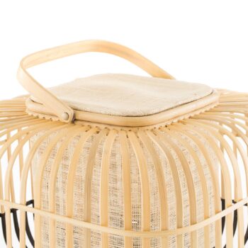 Forestier Bamboo Square S stolná lampa v čiernej