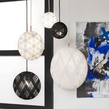 Forestier Chanpen M Diamant závesná lampa čierna