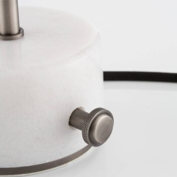 Forestier Chanpen S Diamant stôl striebro/biela