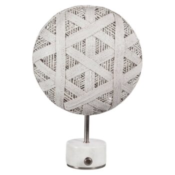 Forestier Chanpen S Hexagonal stôl striebro/biela