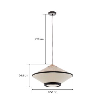 Forestier Cymbal S závesná lampa 50 cm prírodná