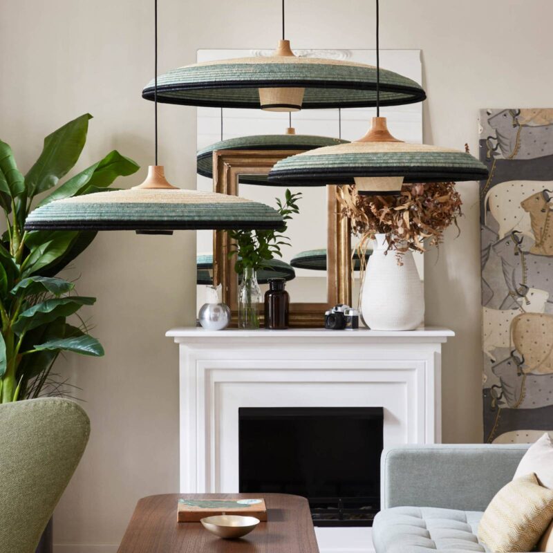 Forestier Grass závesná lampa M, modrá Forestier Grass závesná lampa M, modrá