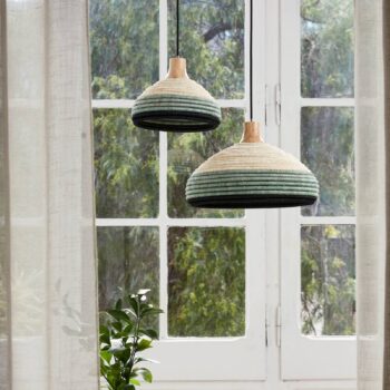 Forestier Grass závesná lampa S, modrá