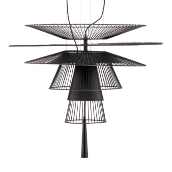 Forestier Gravity 1 závesné svetlo Ø86cm čierne