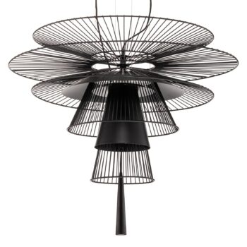 Forestier Gravity 1 závesné svetlo Ø86cm čierne