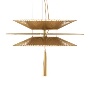 Forestier Gravity 2 závesné svetlo Ø68cm krémová