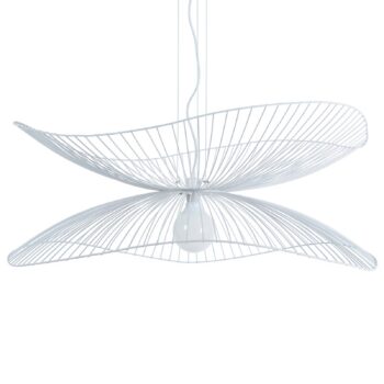 Forestier Libellule L závesná lampa, 100 cm, biela