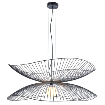 Forestier Libellule L závesná lampa 100 cm, čierna