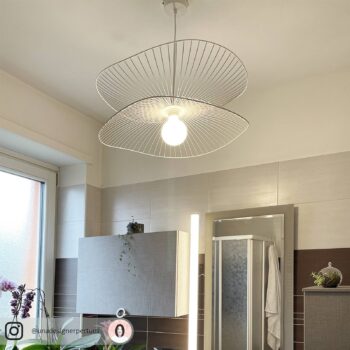 Forestier Lillebule S závesná lampa, 56 cm, biela