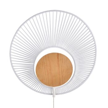 Forestier Oyster nástenné svietidlo, biele