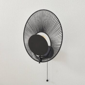 Forestier Oyster nástenné svietidlo čierne