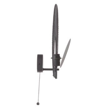 Forestier Oyster nástenné svietidlo čierne