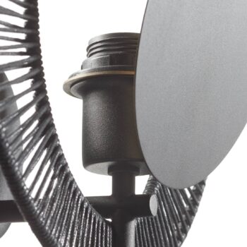 Forestier Oyster nástenné svietidlo čierne