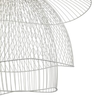 Forestier Papillon S závesná lampa, 56 cm, biela