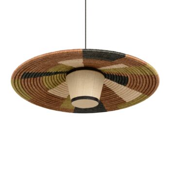 Forestier Parrot závesná lampa M, hnedá