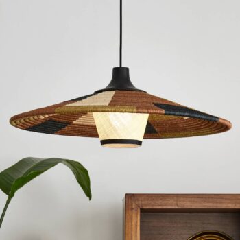 Forestier Parrot závesná lampa M, hnedá