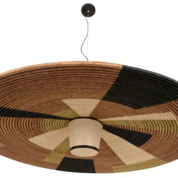 Forestier Parrot závesná lampa XXL, hnedá