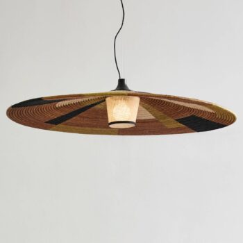 Forestier Parrot závesná lampa XXL, hnedá