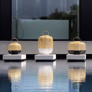 Forestier Take A Way M deko lampa, IP66, biela