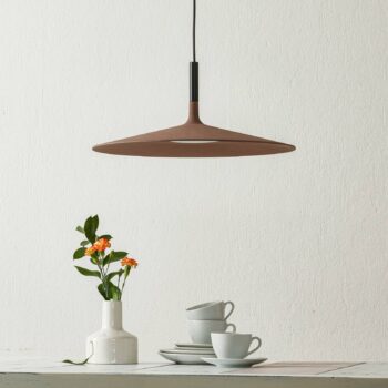 Foscarini Aplomb Large LED závesné svietidlo, hnedé