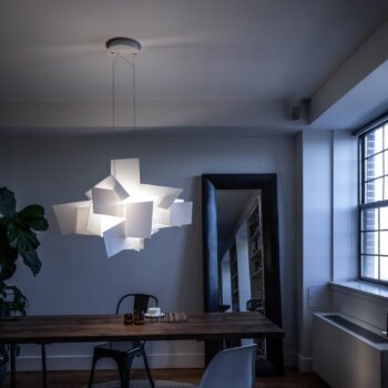 Foscarini Big Bang LED svietidlo, biela, Ø 130 cm