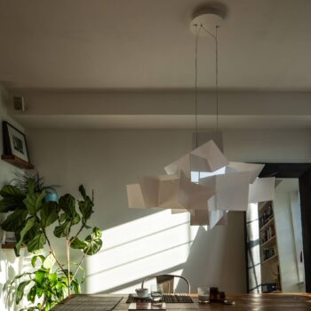 Foscarini Big Bang LED svietidlo, biela, Ø 130 cm