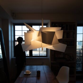 Foscarini Big Bang LED závesné svetlo, biele, Ø 96 cm