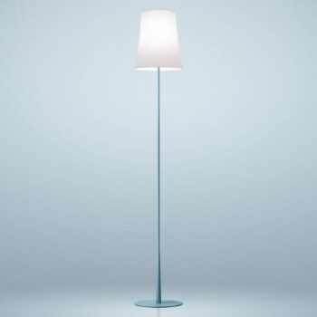 Foscarini Birdie Easy stojaca lampa svetlomodrá