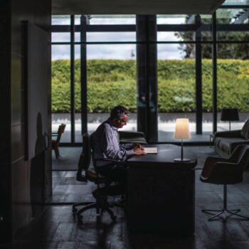 Foscarini Birdie Easy stolová lampa modrá