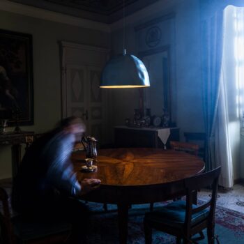 Foscarini Bump závesné svetlo, petrolej