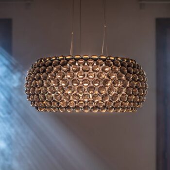 Foscarini Caboche Plus Grande závesná dymová sivá