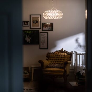 Foscarini Caboche Plus media závesná on/off číra