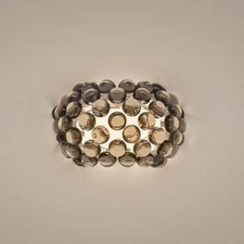 Foscarini Caboche Plus piccola R7s nástenné svietidlo sivé