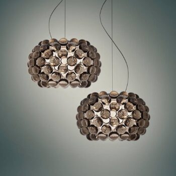Foscarini Caboche Plus piccola závesné LED sivá
