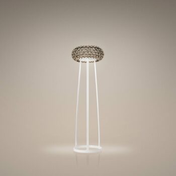 Foscarini Caboche Plus stojacia lampa 154cm dymovo sivá