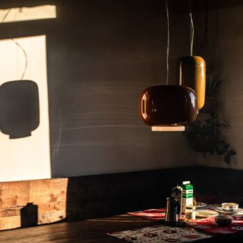 Foscarini Chouchin 2 závesné LED svietidlo, zelená