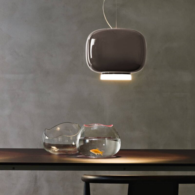 Foscarini Chouchin 3 závesné LED svietidlo, sivá Foscarini Chouchin 3 závesné LED svietidlo, sivá