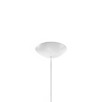 Foscarini Gregg MIDI závesná lampa, zo skla, biela